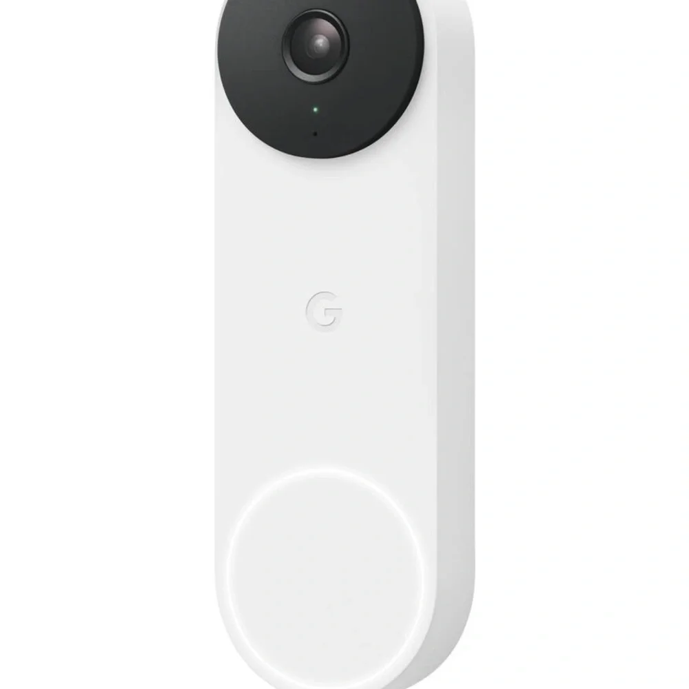 Google - Nest Doorbell Wired (2nd Generation) - Snow